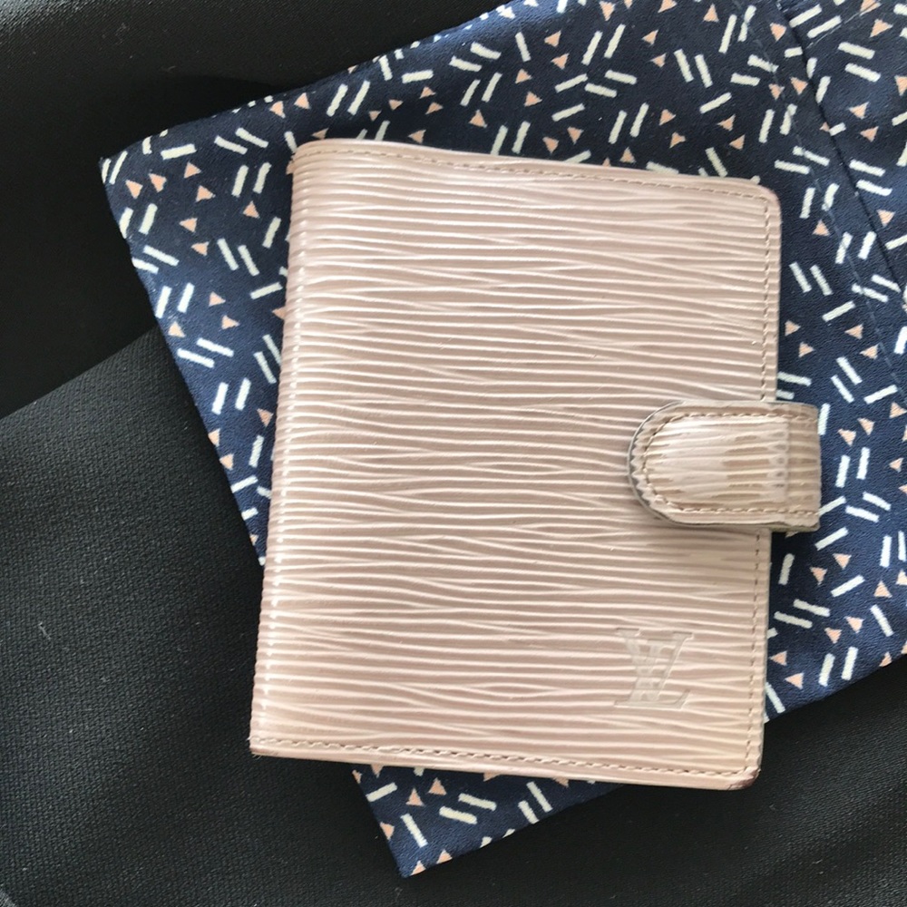 Louis Vuitton LiIac EPI Notebook Agenda Planner Wallet